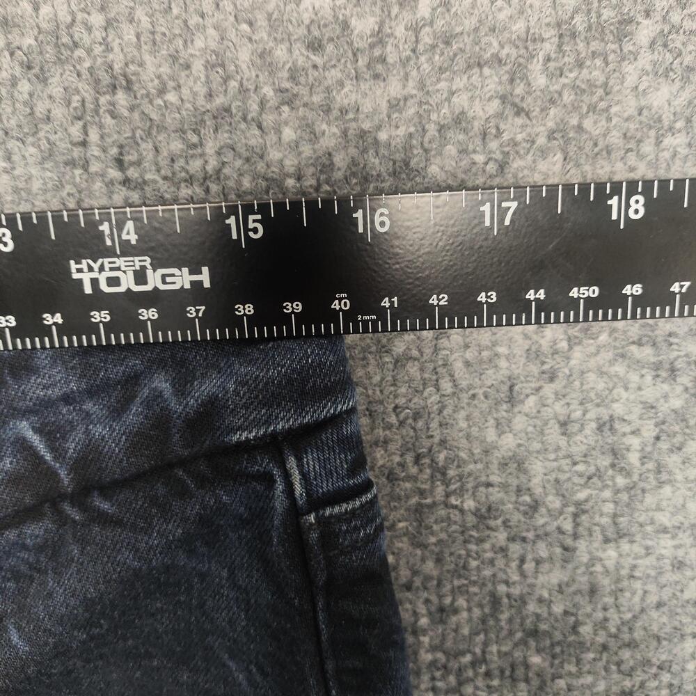 Good American Good Boy Straight Jeans Womens 8/29 Blue High Rise Slit Denim - Picture 4 of 13